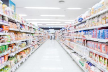 süpermarket görüntü arka plan bulanıklık