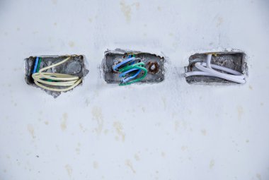 Fişi soketi ve kablolama için elektrik kutusu 