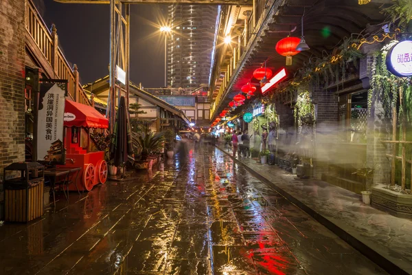 Chongqing hareket movment kimliği belirsiz turistler — Stok fotoğraf