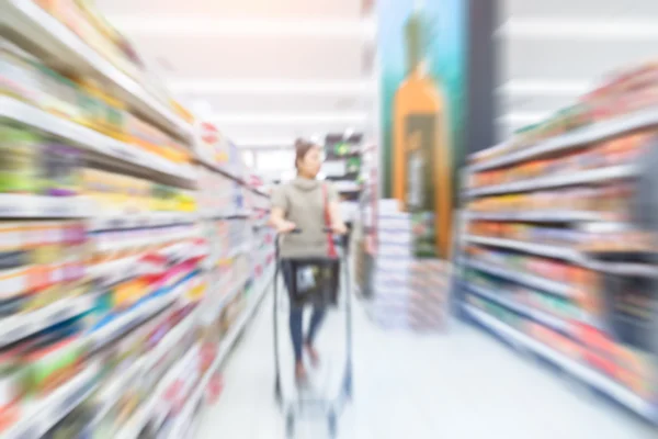 Elmosódott kép háttér-szupermarket — Stock Fotó