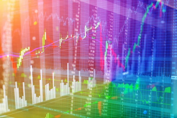 Vela palo gráfico chart.jpg — Foto de Stock