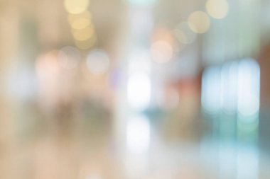 Alış veriş merkezinin aydınlatma ve ampullü soyut bulanık görüntü arkaplanı