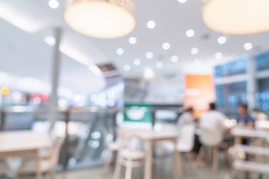 Alışveriş merkezi mağazasının soyut bulanık görüntü arkaplanı