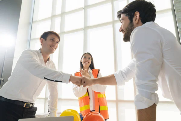 Negocio Ideas Exitosas Concepto Grupo Mano Del Compañero Trabajo Mantener —  Fotos de Stock