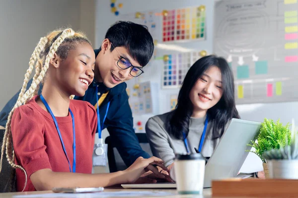 Group of asian young business creative happy people entrepreneur