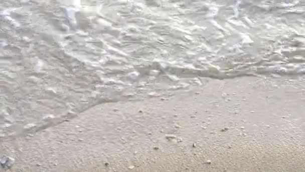 Beautiful Ocean Wave Nice Sand Beach — 图库视频影像