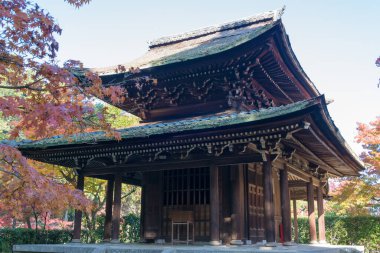 Kyoto, Japonya - Kyotanabe, Japonya 'daki Ikkyuji Tapınağı (Shuon-an). Tapınak, Japon Zen Budist rahibi Ikkyu Sojun (1394-1481) tarafından restore edildi..