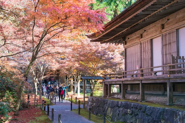 Kioto Japonia Jesienny Kolor Liści Sanzenin Temple Oharze Kioto Japonia — Zdjęcie stockowe