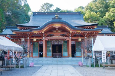 Kyoto, Japonya - Nagaoka Tenmangu Tapınağı Nagaokakyo, Kyoto, Japonya. Tapınak 1000 yıllık bir tarihti..