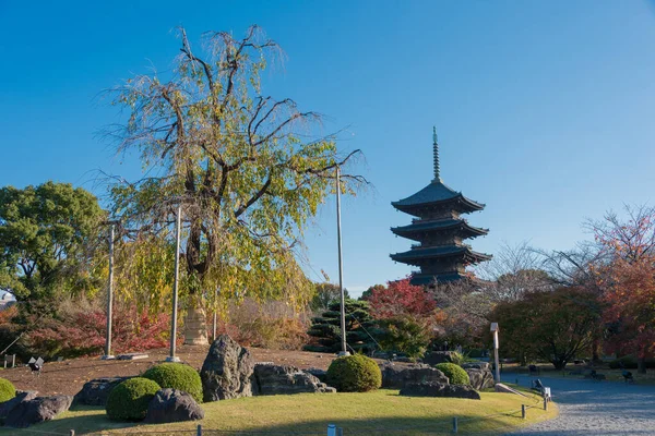 Kioto Japonia Świątynia Toji Kioto Japonia Jest Częścią Światowego Dziedzictwa — Zdjęcie stockowe