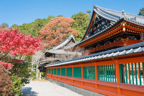 Kyoto Giappone Colore Delle Foglie Autunnali Tempio Bishamondo Yamashina Kyoto — Foto Stock