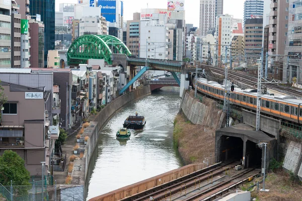 Tokyo Japon Mars 2021 Kanda River View Ochanomizu Bridge Ochanomizu — Photo