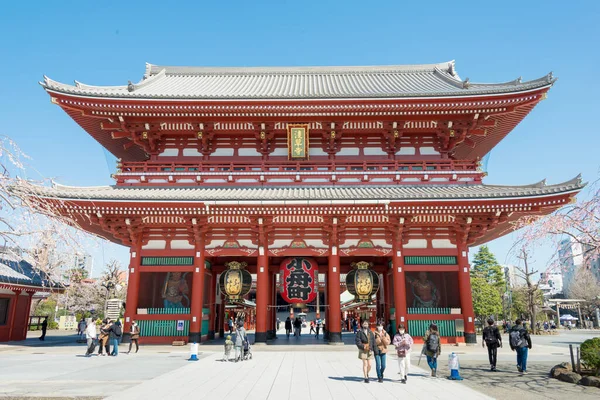 Tokyo Japonya Mart 2021 Asakusa Bölgesinde Senso Tapınağı Taito Tokyo — Stok fotoğraf