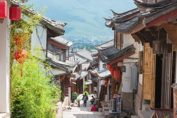 LIJIANG, CHINA - SEP 5 2014: Ciudad Vieja de Lijiang (Patrimonio de la Humanidad por la UNESCO). un hito famoso en Lijiang, Yunnan, China . —  Fotos de Stock