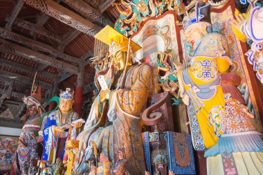 Luoyang, Çin - 14 Kasım 2014: guanlin Tapınağı. luoyang, henan, Çin'deki ünlü tarihi bir site.