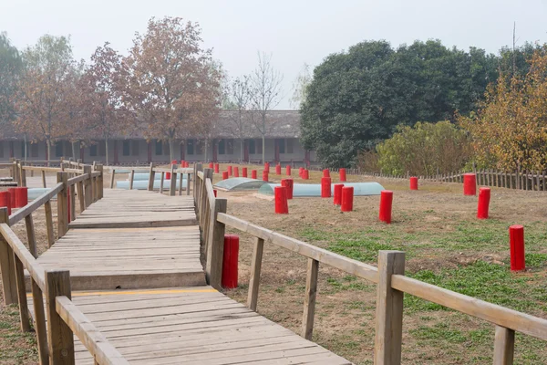 HENAN, CHINA - 26 NOV 2014: Ruinas de Yin (Yinxu). un famoso patrimonio mundial de la UNESCO en Anyang, Henan, China . — Foto de Stock