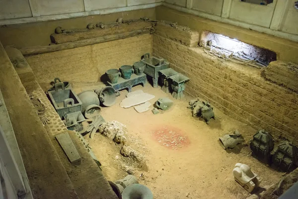 Henan, Çin - fu hao yin ruins(yinxu), Kasım 26 2014:tomb. ünlü unesco dünya mirası anyang, henan, Çin.