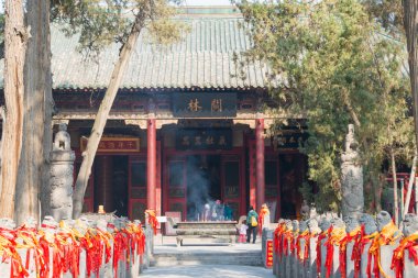 Luoyang, Çin - 14 Kasım 2014: guanlin Tapınağı. luoyang, henan, Çin'deki ünlü tarihi bir site.