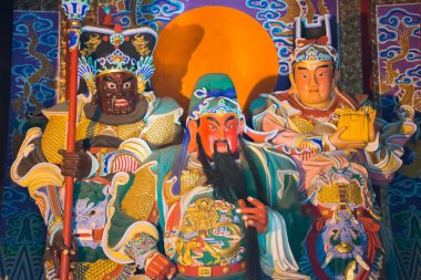 Luoyang, Çin - 14 Kasım 2014: guanlin Tapınağı. luoyang, henan, Çin'deki ünlü tarihi bir site.
