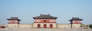 Luoyang, Çin - 18 Kasım 2014: dingding kapısı, luoyang şehir sui ve tang Hanedanı. UNESCO Dünya Mirası luoyang, henan, Çin.