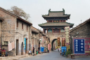 Henan, Çin - 14 Kasım 2014: luoyang eski şehir. luoyang, henan, Çin'deki ünlü tarihi bir site.