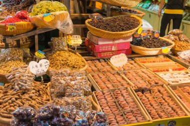 Xian, Çin - 20 Ekim 2014: Müslüman Street Xian. Hui insanlar Xian bir Müslüman etnik azınlık bulunmaktadır.