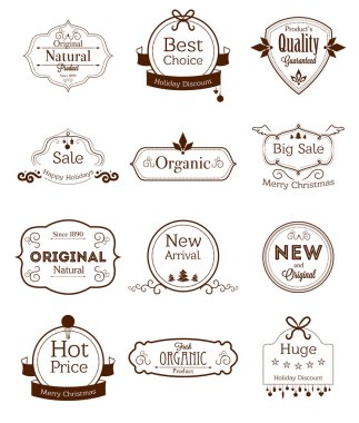 Vintage işaret ve pulları