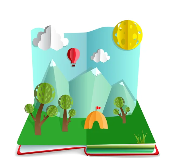Kağıt kitap açılır