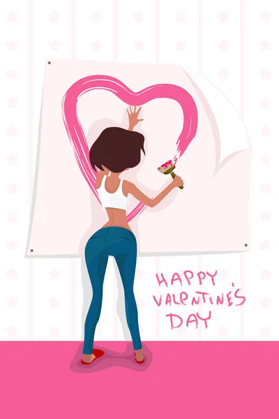 Affiche Saint-Valentin — Image vectorielle