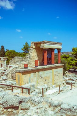 Yunanistan 'ın Girit kentindeki Knossos Sarayı