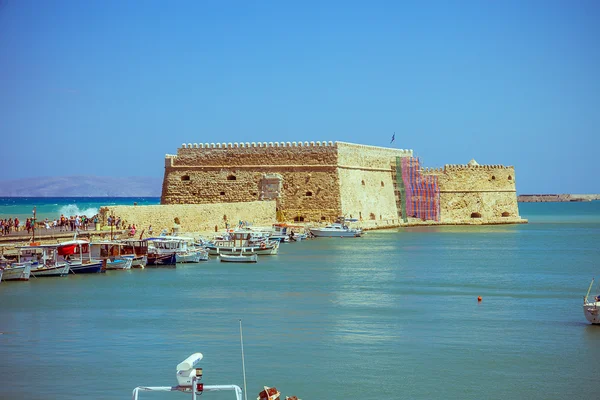 Crete Heraklion August 25: Venetian fortress Koules — Stock Photo, Image