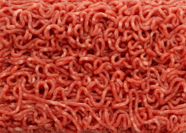 Arka plan olarak kıyılmış sığır eti