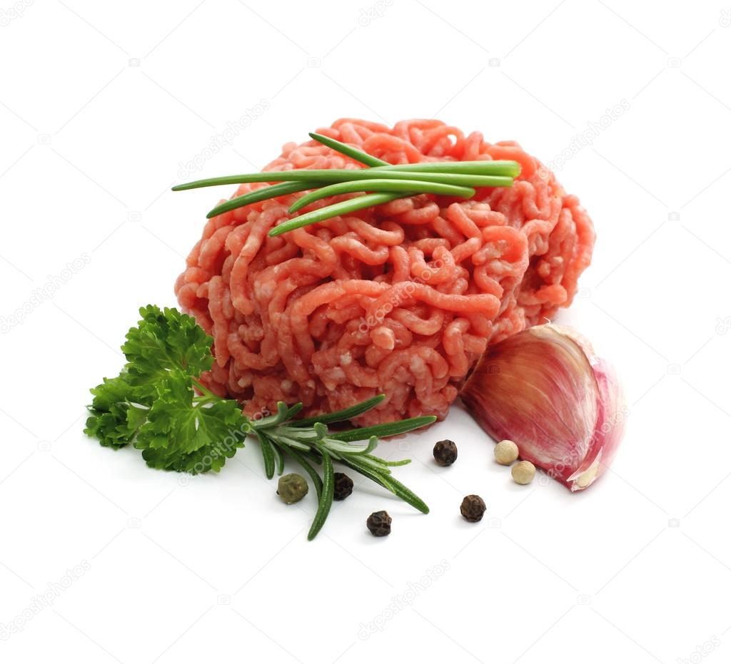 Minced meat ball with herbs