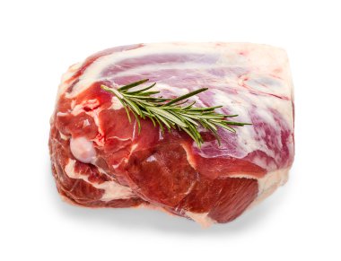 Kuzu bacak biberiye dal ile dondurulmuş
