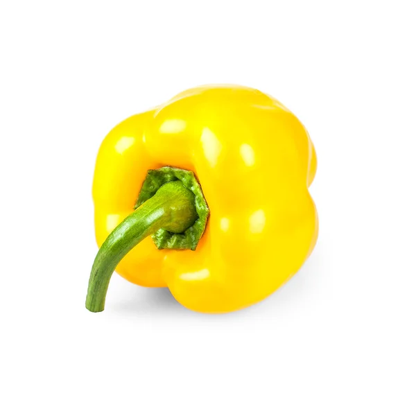 Gul paprika ljuger, isolerade — Stockfoto