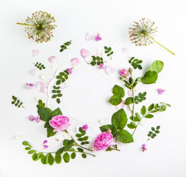 Çiçekleri parlak desen yaptı