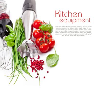 Domates, chives ve blender