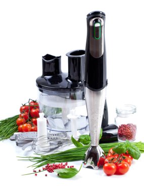 Domates, chives ve blender