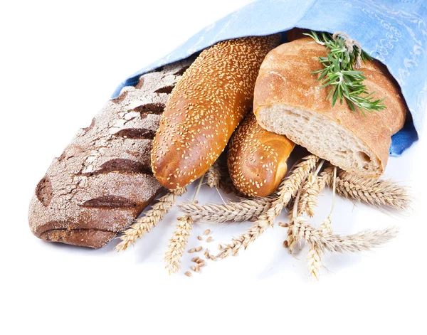 Different types of bread — Stock Photo, Image