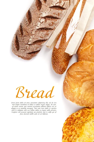 Διαφορετικά είδη ψωμιού — Φωτογραφία Αρχείου