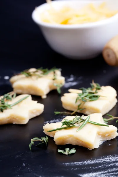 Biscotti di pasta frolla al formaggio — Foto Stock