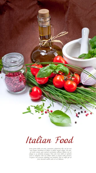 Cerise Tomates, ciboulette et poivrons — Photo