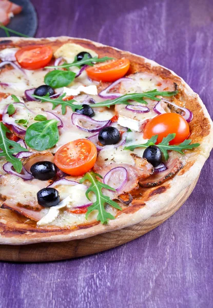 güzel taze pizza