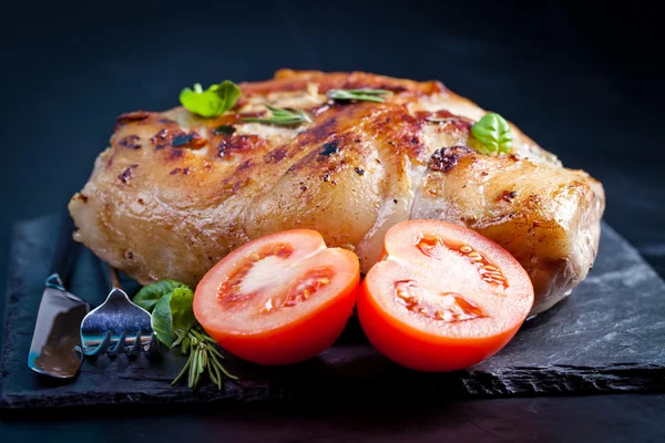 Bacon block boiled in low temperature — Stock Photo, Image