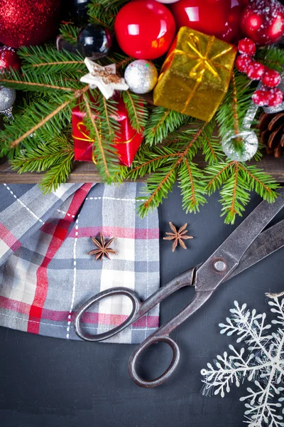 Domácí Vánoční dekorace — Stock fotografie