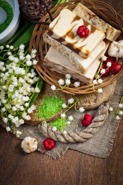 Spa arka planını çiçekler