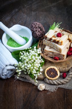 Spa arka planını çiçekler