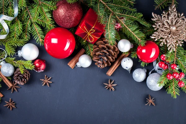 Christmas and new year decorations — Stock Photo, Image