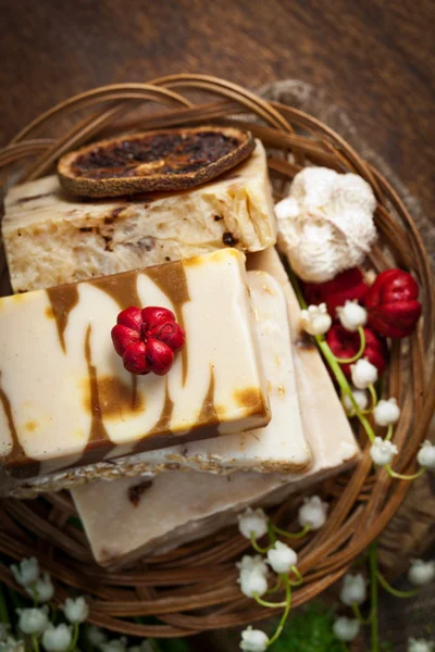 SPA background with soap — Stock Photo, Image