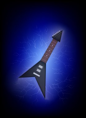 Soyut elektro gitar ve civatalar